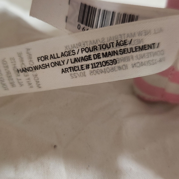 EUC Victoria's Secret PINK Love Pink Dog Plush Pink White Stripped Collectible - Picture 10 of 11